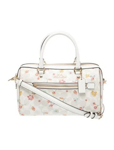 Pre-owned Coach Leather Shoulder Bag In Neutral
