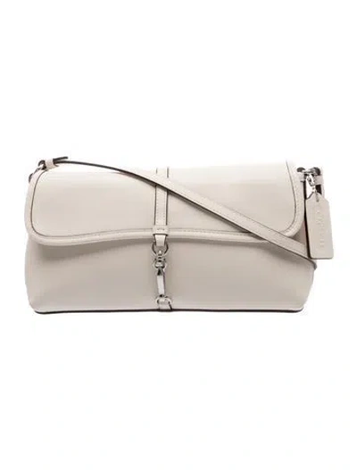 Pre-owned Coach Leather Shoulder Bag In Neutrals