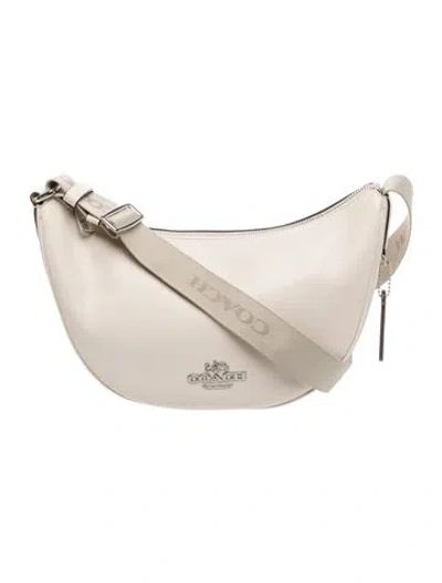 Pre-owned Coach Leather Shoulder Bag In Neutrals