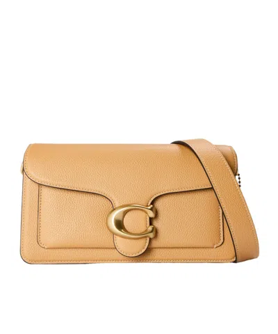 Coach Leather Shoulder Bag In Nude