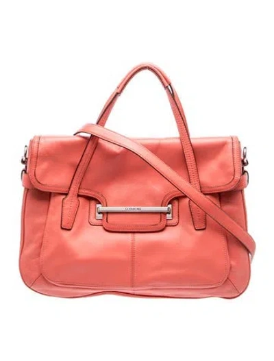 Pre-owned Coach Leather Shoulder Bag In Orange