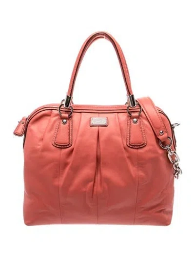 Pre-owned Coach Leather Shoulder Bag In Orange