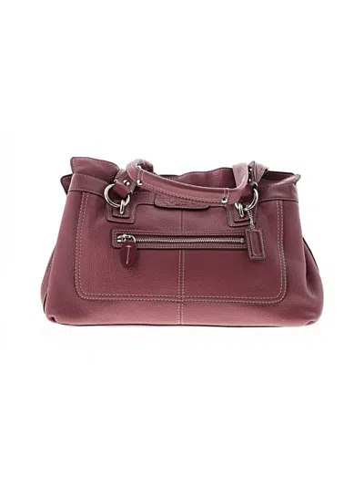 Pre-owned Coach Leather Shoulder Bag In Pink