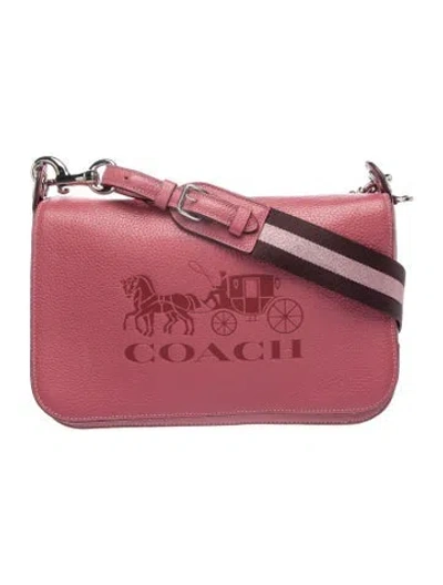 Pre-owned Coach Leather Shoulder Bag In Pink