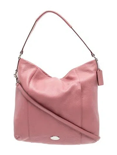 Pre-owned Coach Leather Shoulder Bag In Pink