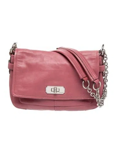 Pre-owned Coach Leather Shoulder Bag In Pink
