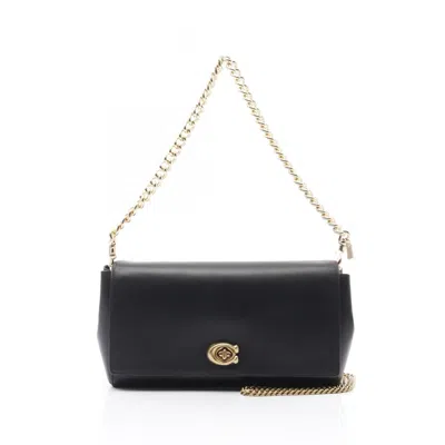 Pre-owned Coach Leather Shoulder Bag () In Black