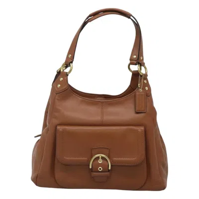 Pre-owned Coach Leather Shoulder Bag () In Brown