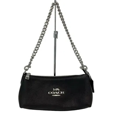 Pre-owned Coach Leather Shoulder Bag () In Black
