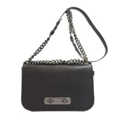 Pre-owned Coach Leather Shoulder Bag () In Black