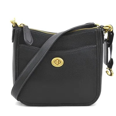 Pre-owned Coach Leather Shoulder Bag () In Black