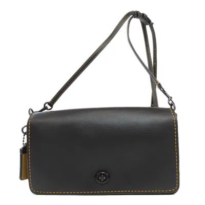 Pre-owned Coach Leather Shoulder Bag () In Black