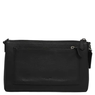 Pre-owned Coach Leather Shoulder Bag () In Black