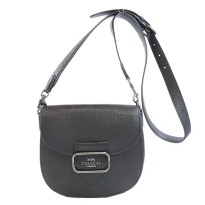 Pre-owned Coach Leather Shoulder Bag () In Black