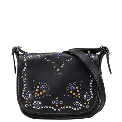 Pre-owned Coach Leather Shoulder Bag () In Black
