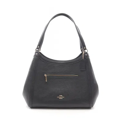 Pre-owned Coach Leather Shoulder Bag () In Black