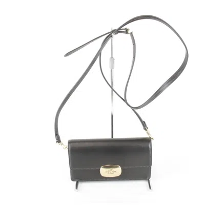 Pre-owned Coach Leather Shoulder Bag () In Black
