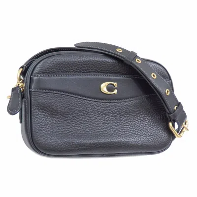 Pre-owned Coach Leather Shoulder Bag () In Black