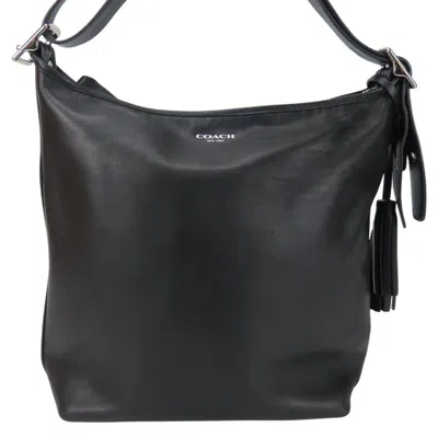 Pre-owned Coach Leather Shoulder Bag () In Black