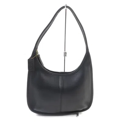Pre-owned Coach Leather Shoulder Bag () In Black