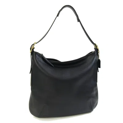 Pre-owned Coach Leather Shoulder Bag () In Black