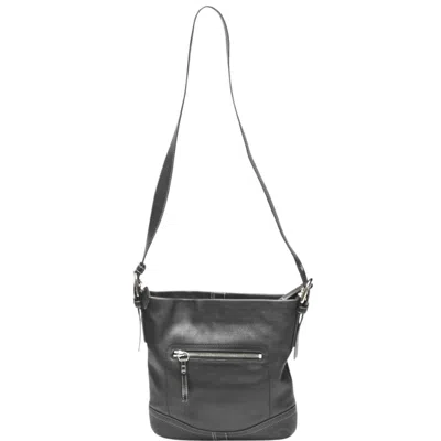 Pre-owned Coach Leather Shoulder Bag () In Black