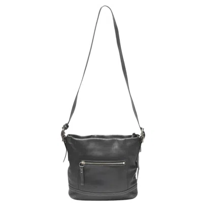 Pre-owned Coach Leather Shoulder Bag () In Black