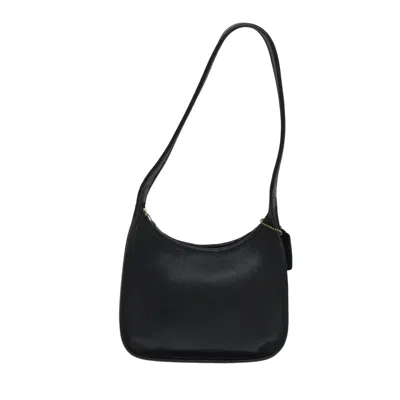 Pre-owned Coach Leather Shoulder Bag () In Black