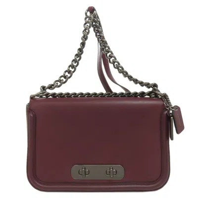 Pre-owned Coach Leather Shoulder Bag () In Blue