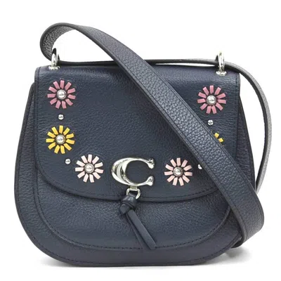 Pre-owned Coach Leather Shoulder Bag () In Blue