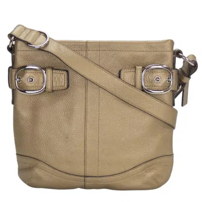 Pre-owned Coach Leather Shoulder Bag () In Gold