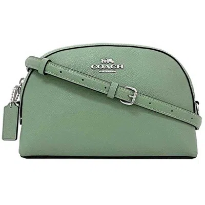 Pre-owned Coach Leather Shoulder Bag () In Green
