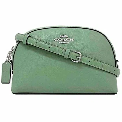 Pre-owned Coach Leather Shoulder Bag () In Green