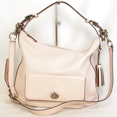 Pre-owned Coach Leather Shoulder Bag () In Pink