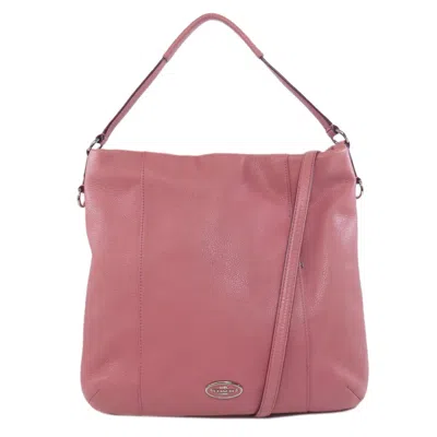 Pre-owned Coach Leather Shoulder Bag () In Pink