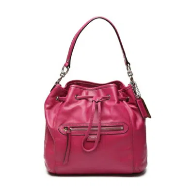 Pre-owned Coach Leather Shoulder Bag () In Pink