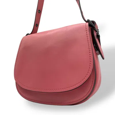Pre-owned Coach Leather Shoulder Bag () In Pink