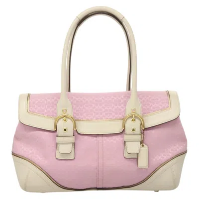 Pre-owned Coach Leather Shoulder Bag () In Pink