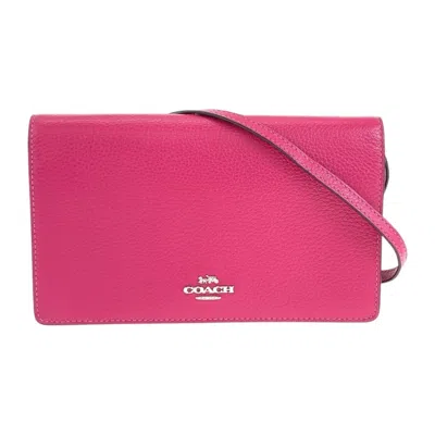 Pre-owned Coach Leather Shoulder Bag () In Pink