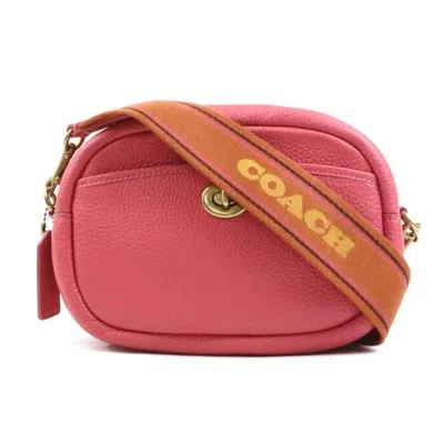 Pre-owned Coach Leather Shoulder Bag () In Pink