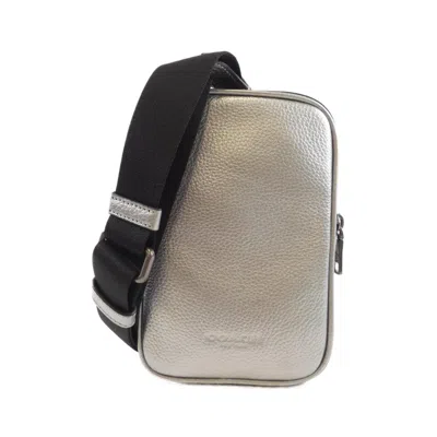 Pre-owned Coach Leather Shoulder Bag () In Silver