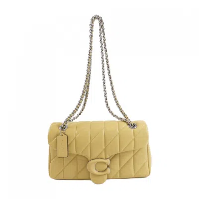 Pre-owned Coach Leather Shoulder Bag () In Yellow