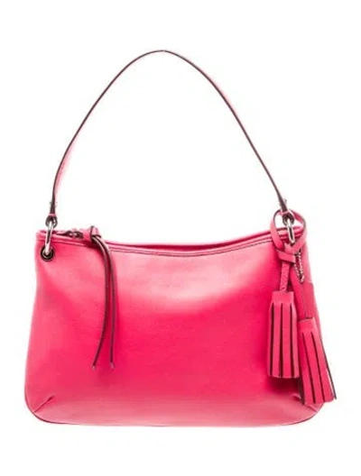 Pre-owned Coach Leather Shoulder Bag In Red