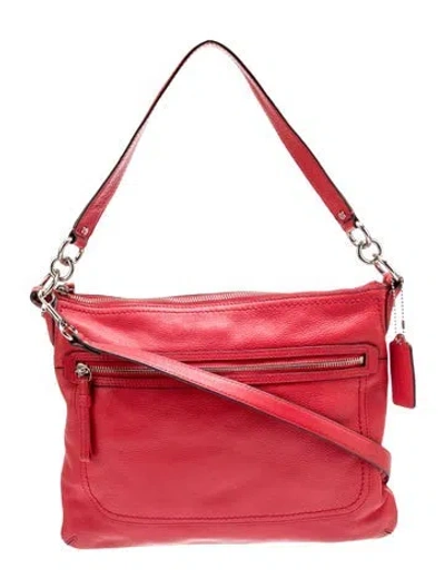 Pre-owned Coach Leather Shoulder Bag In Red