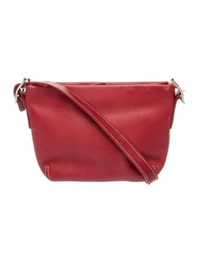 Pre-owned Coach Leather Shoulder Bag In Red
