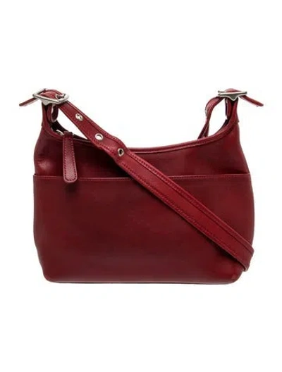 Pre-owned Coach Leather Shoulder Bag In Red