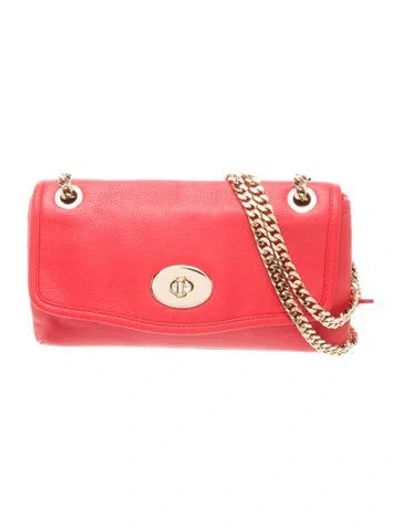 Pre-owned Coach Leather Shoulder Bag In Red