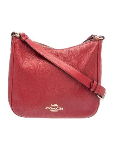 Pre-owned Coach Leather Shoulder Bag In Red