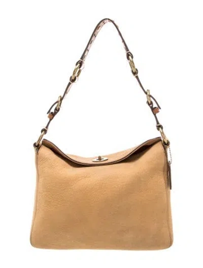 Pre-owned Coach Leather Shoulder Bag In Red