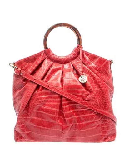 Pre-owned Coach Leather Shoulder Bag In Red